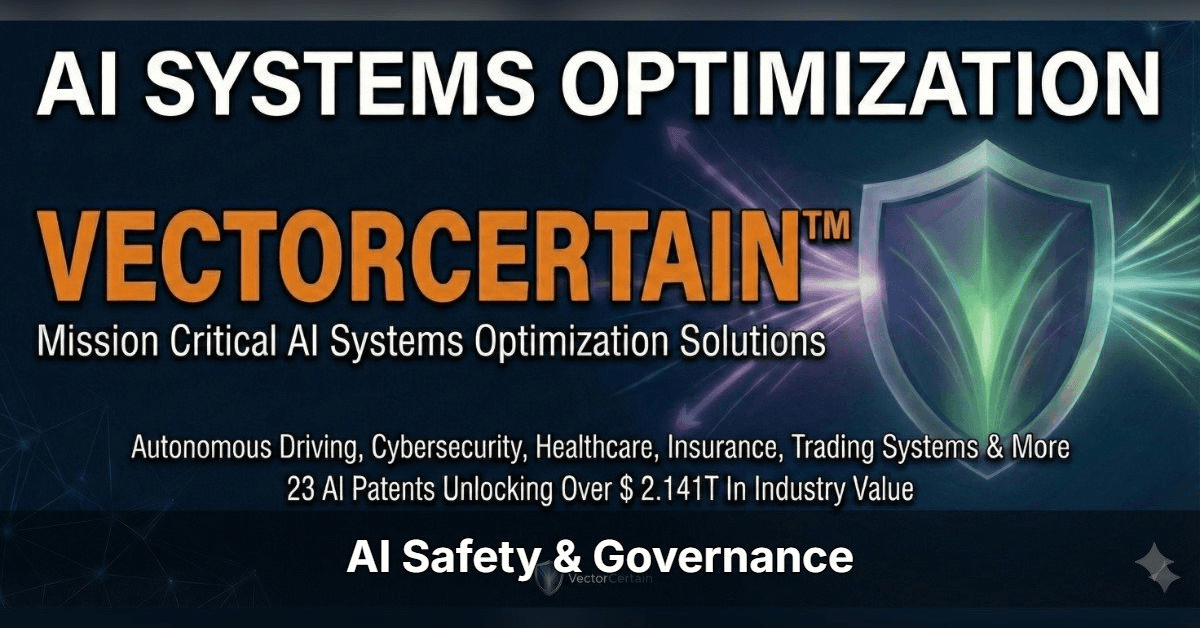 Study Confirms VectorCertain's Thesis: AI Agents Cannot Govern Themselves; External Controls Essential