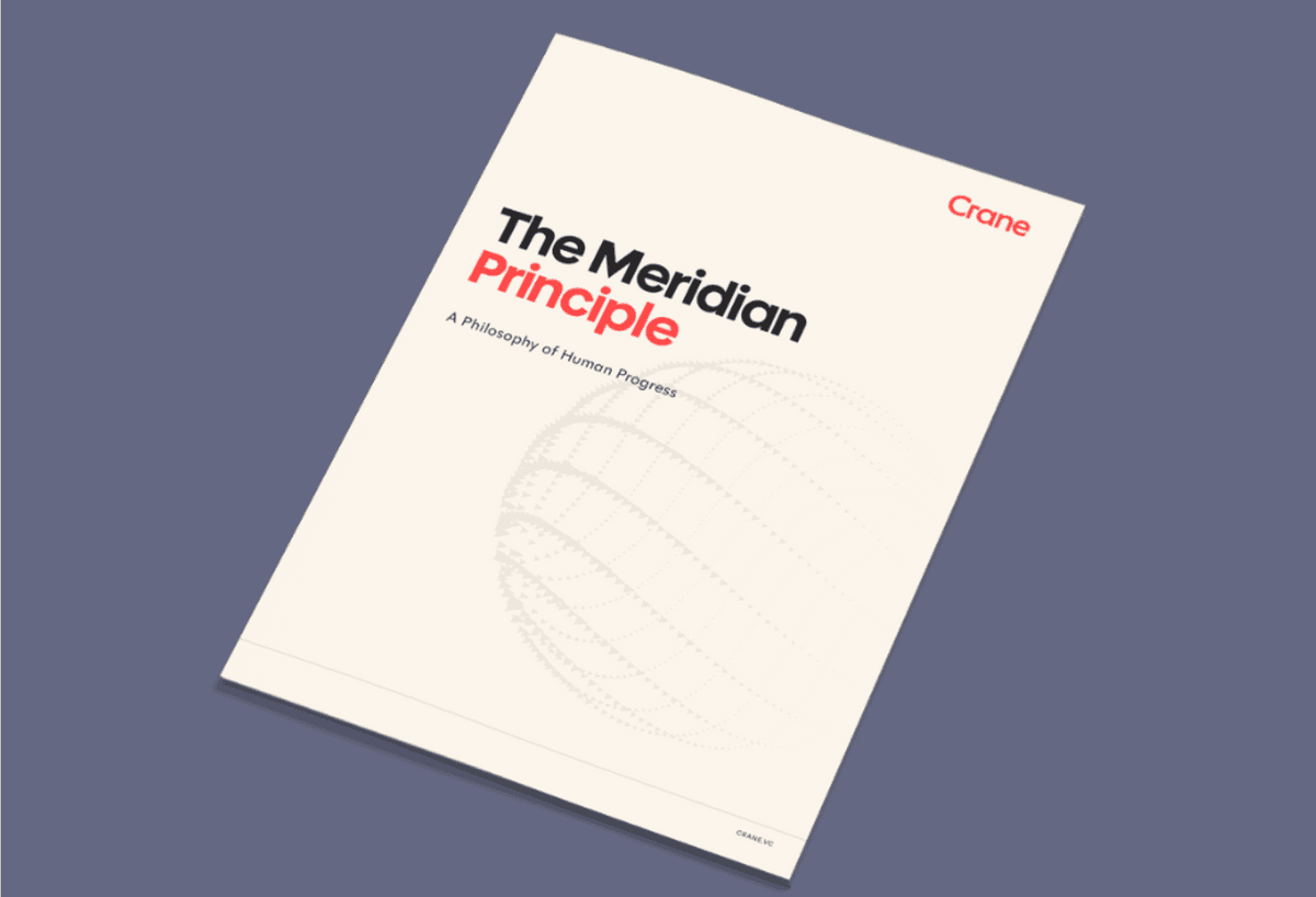 Crane Venture Partners Unveils The Meridian Principle, a Philosophy for Human Progress in the AI Era