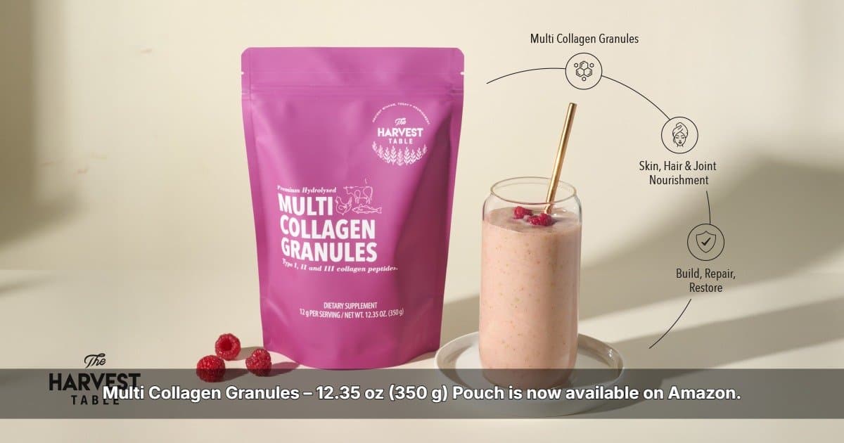 The Harvest Table Launches Multi Collagen Granules on Amazon, Expanding Clean-Label Nutrition Access in the U.S.