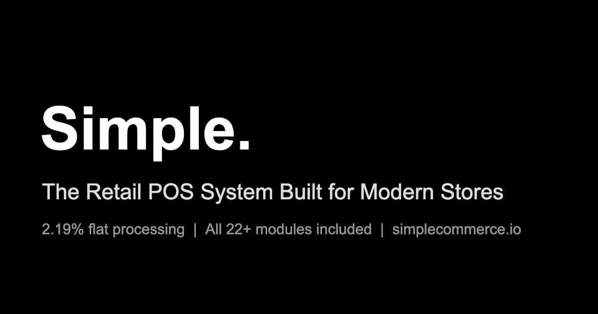 Simple Unveils All-in-One Retail POS Platform to Replace Fragmented, Fee-Heavy Systems