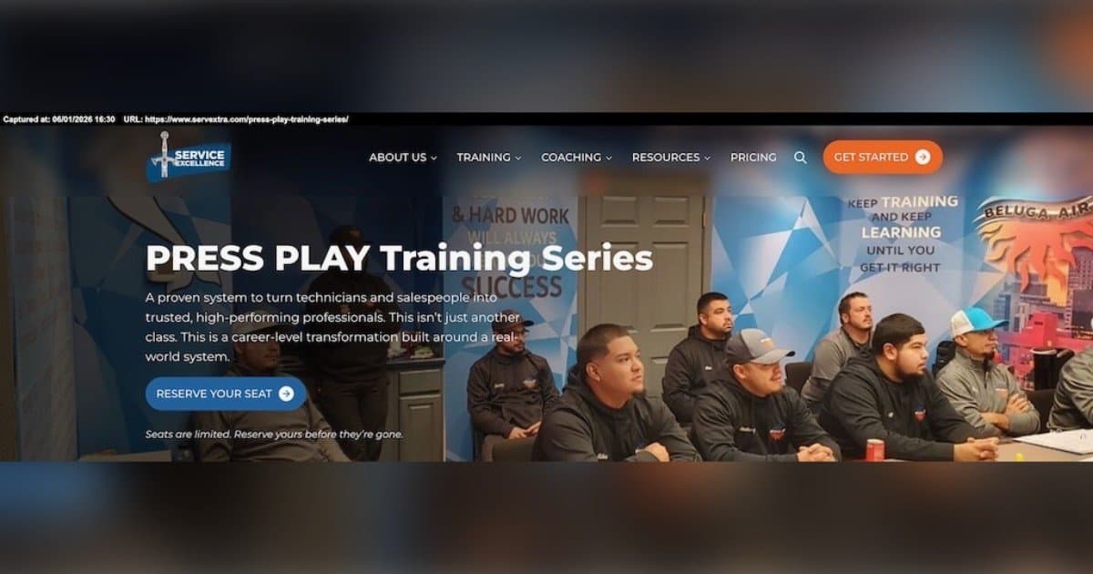 Service Excellence Celebrates 14 Years of PRESS PLAY Live Training, Emphasizing Practical Communication Skills for Home Service Trades