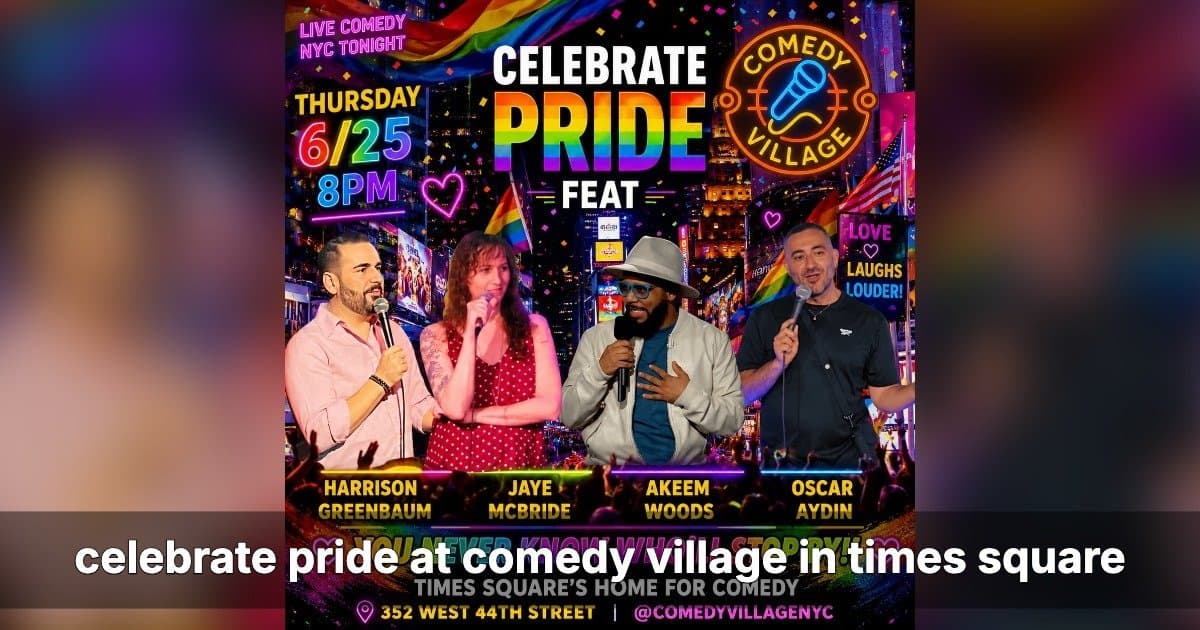 Comedy Village NYC Hosts Pride Month Comedy Nights in Times Square
