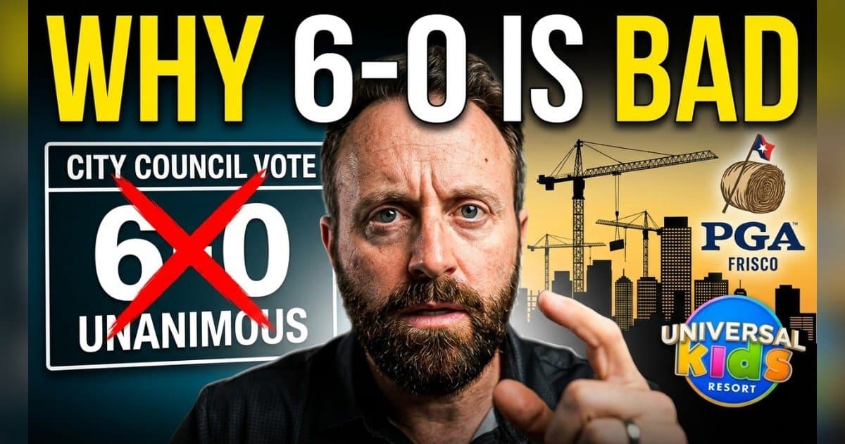Frisco Councilman Jared Elad Warns Unanimous Votes Signal 'Groupthink' in Local Government