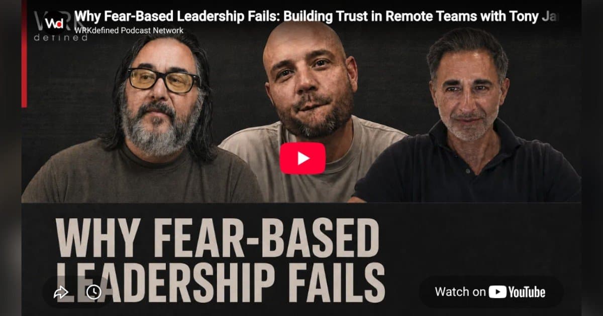 Oyster Founder Tony Jamous: Fear-Based Leadership Is Quietly Sinking Companies